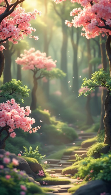Free Spring Forest Walk Image - Cherry, Blossoms, Spring | Download at ...