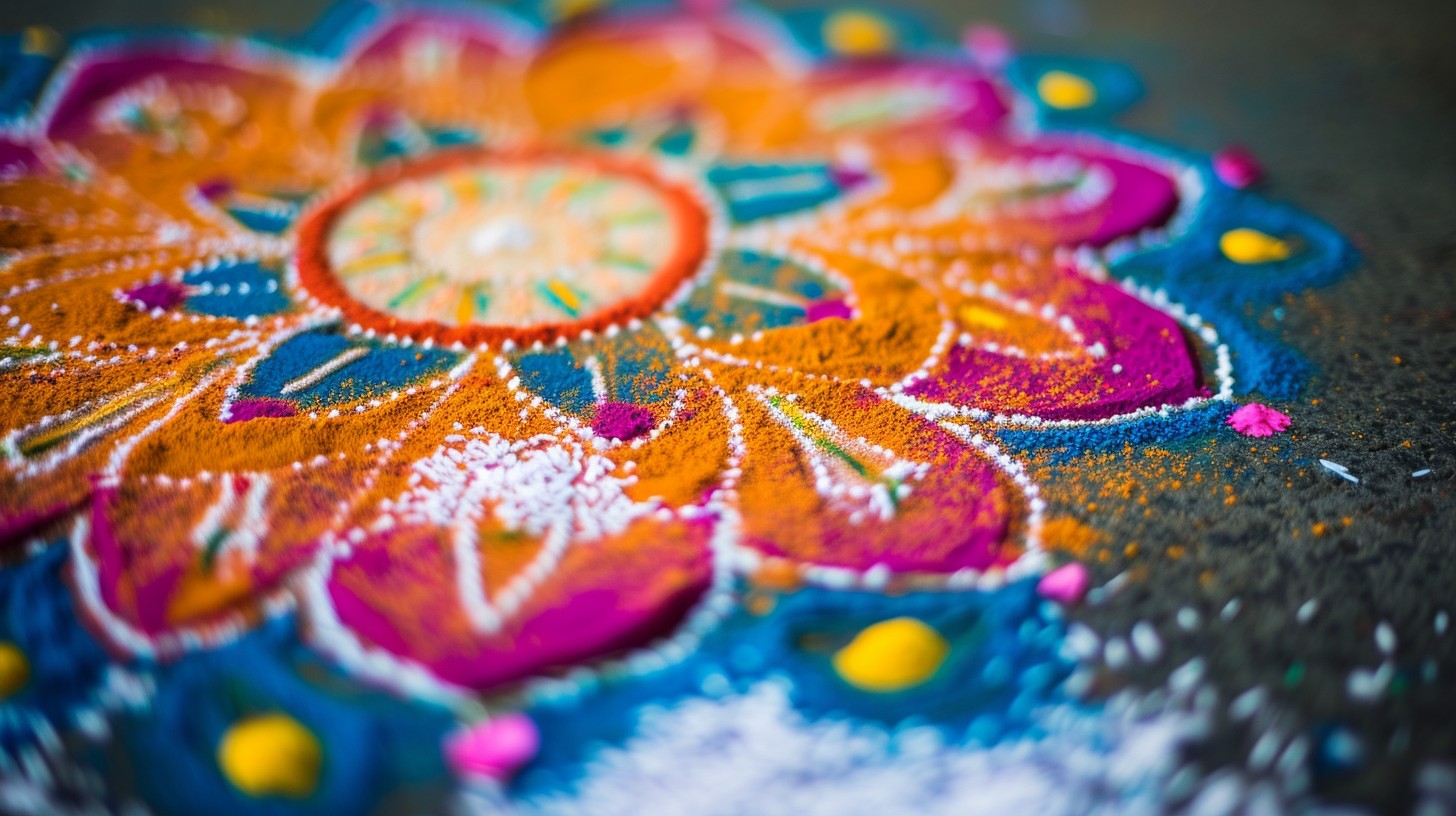 Free Colorful Rangoli Art Image - Rangoli, Art, Culture | Download at ...