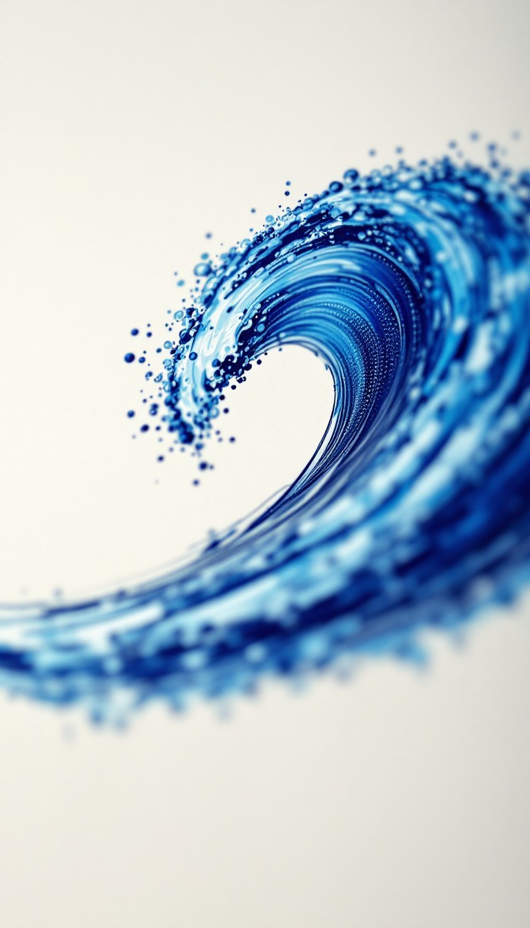Free Blue Wave Illustration Image - Wave, Ocean, Blue | Download at ...