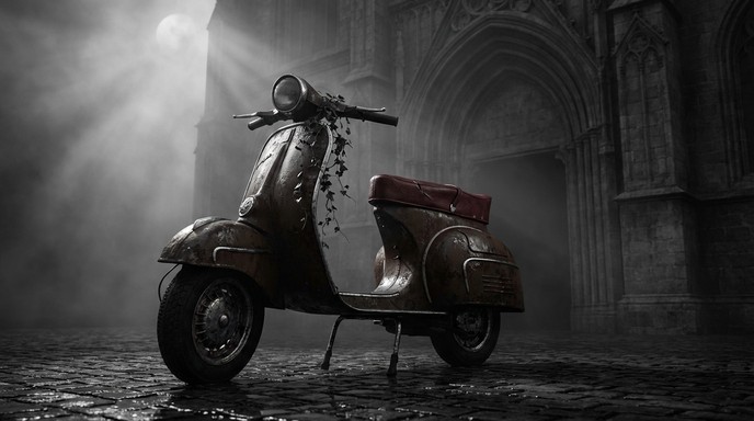Free Abandoned Gothic Scooter Image - Gothic, Abandoned, Vespa ...
