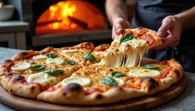 Free Perfect Cheese Pull Image Pizza Mozzarella Cheese Download