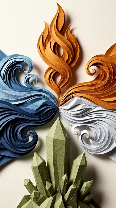 Element Origami Free Elemental Paper Harmony Image - Origami, Papercraft, Sculpture ...