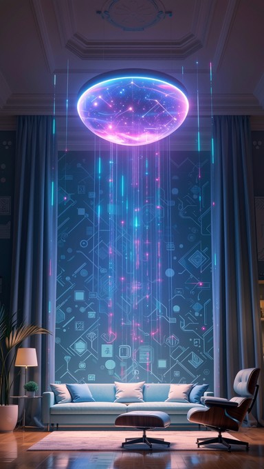 Free Digital Home Dreams Image - Futuristic, Holographic, Surreal ...