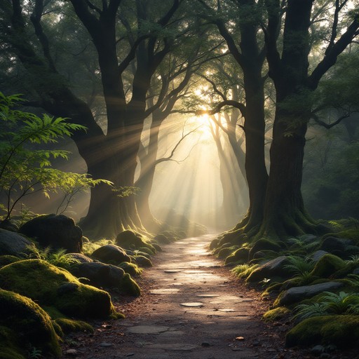 Free Mystical Forest Path Image - Forest, Path, Sunrays | Download at ...