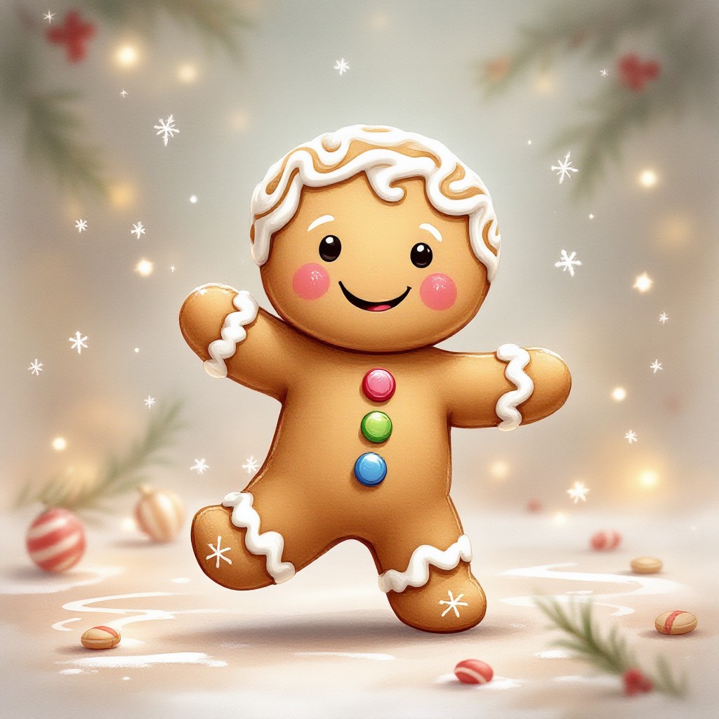 Free Jolly Gingerbread Dance Image - Gingerbread, Cookie, Dancing ...