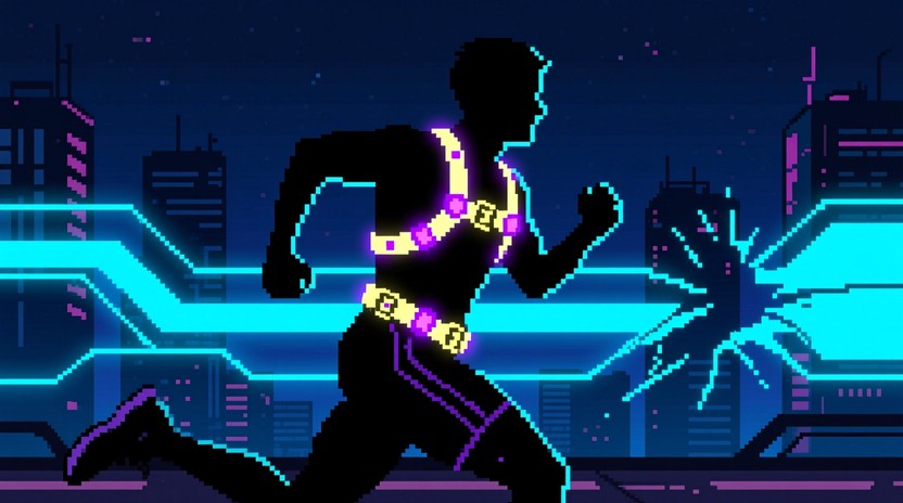 Free Neon Runner Dash Image - Pixel, Runner, Neon | Download at StockCake
