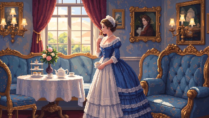Free Regency Pixel Elegance Image - Pixel, Regency, Woman | Download at ...