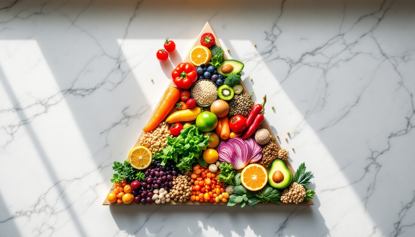 Free Colorful Food Triangle Image - Healthy, Fresh, Geometric ...