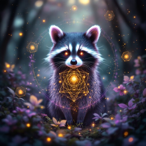Air Element Racoon Free Mystical Raccoon Guardian Image | Download at StockCake