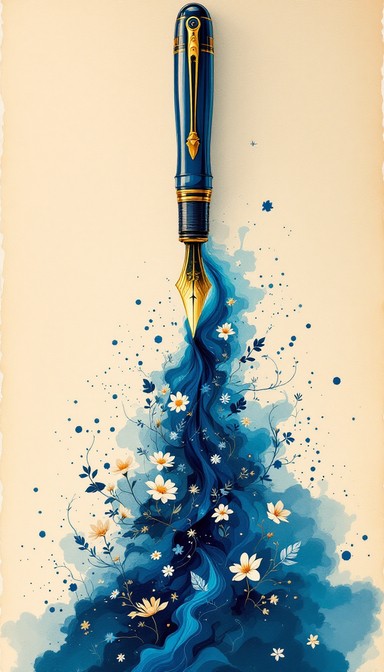Flow With Ink Free Ink Dreams Flow Image - Fountain, Pen, Ink | Download at StockCake