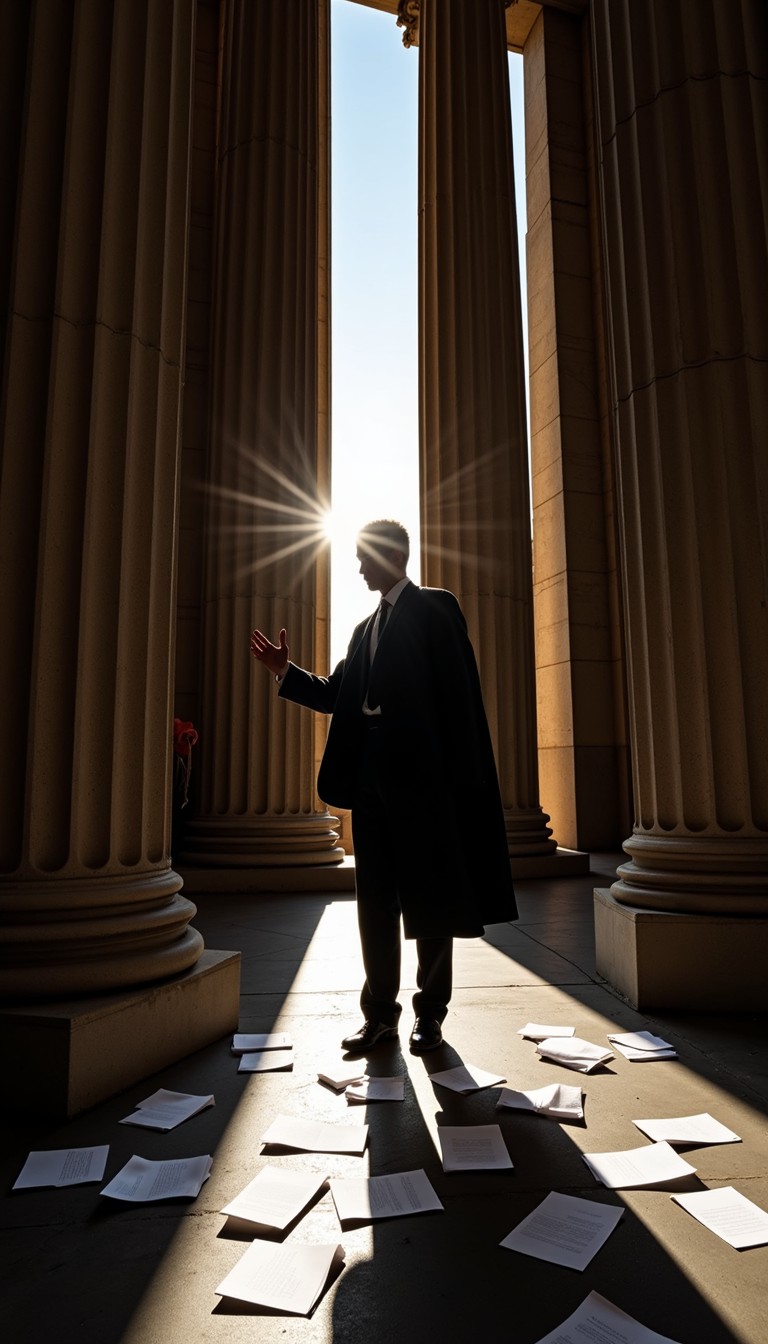 Column Over Free Power Between Columns Image - Columns, Silhouette, Courthouse ...