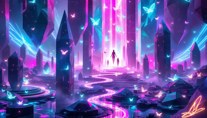 Download Neon Palace Paradise Stock Images for Free | StockCake