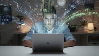 Free Glowing Data Streams Image - Technology, Data, Laptop | Download ...