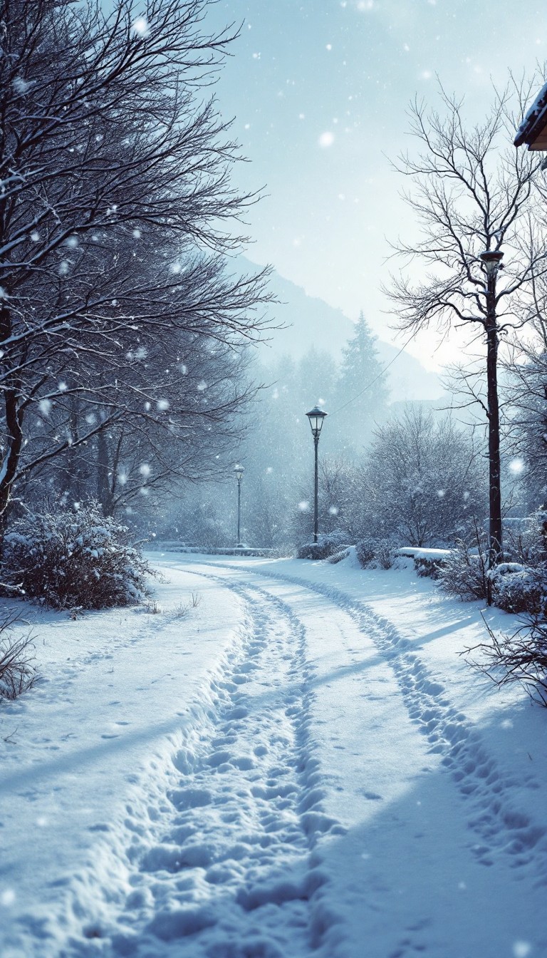 Snow Bpath Free Snowy Winter Path Image - Winter, Snow, Path | Download at StockCake