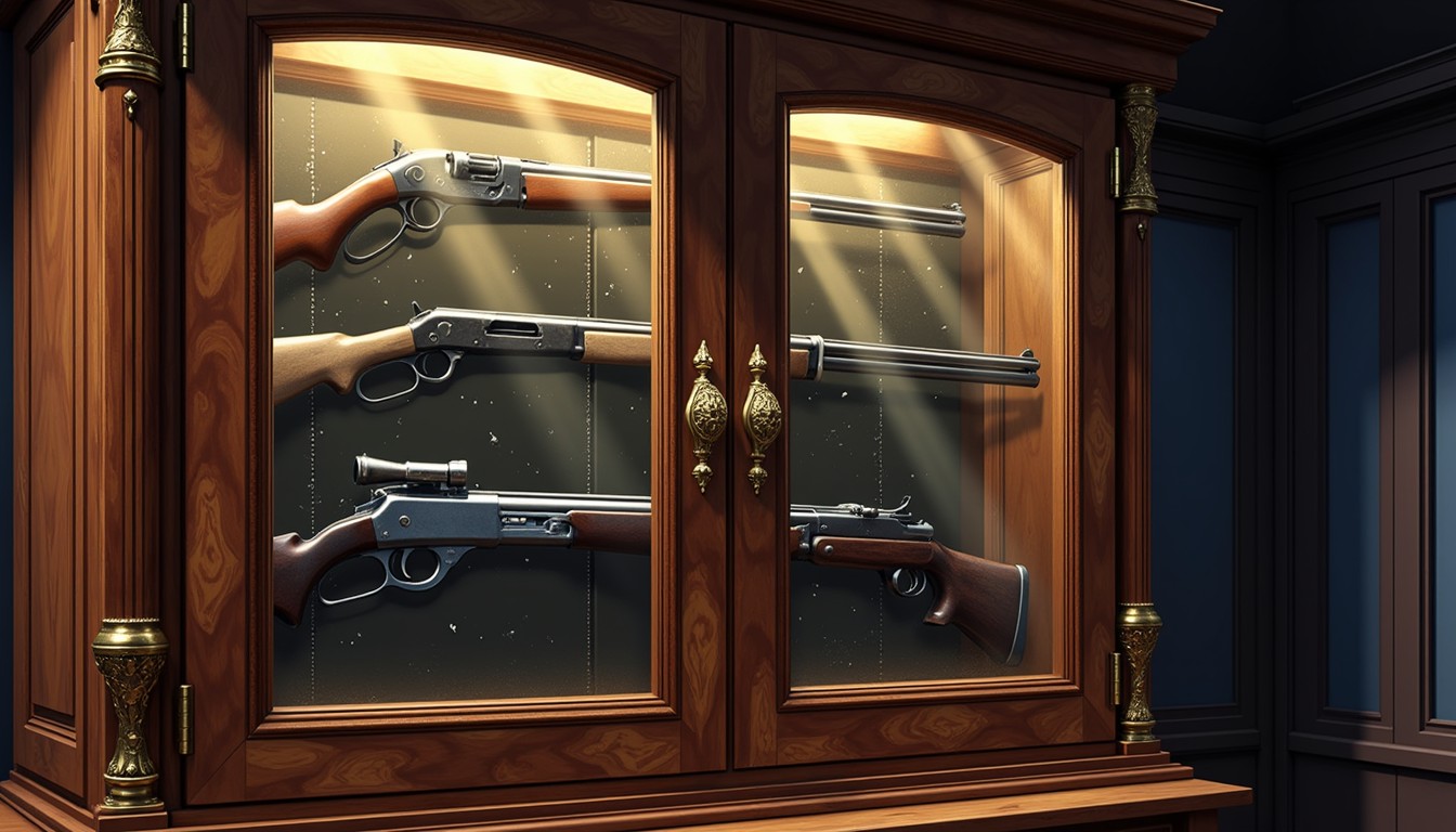Free Mahogany Arsenal Collection Image - Firearms, Mahogany, Cabinet ...