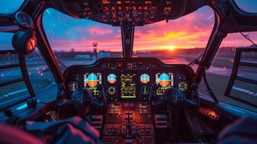 Free Cockpit Sunset View Image - Sunset, Airplane, Aviation | Download ...