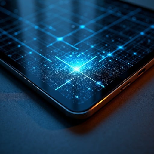 Free Glowing Tech Surface Image - Touchscreen, Blue, Technology ...