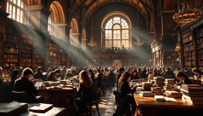 Free Sacred Learning Space Image - Library, Gothic, Sunbeams | Download ...