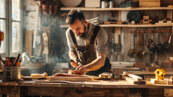 Free Craftsman at Work Image - Woodworking, Artisan, Workshop ...