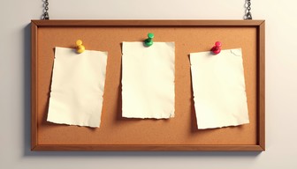 Notes Pin Block Free Pinned Blank Notes Image - Corkboard, Notes, Pins | Download at ...