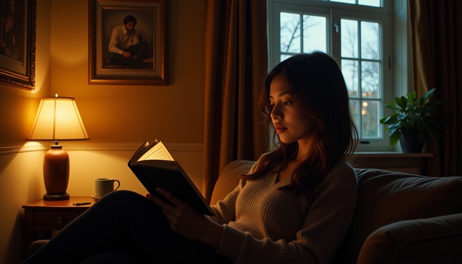Reading Infromation Evening Free Tranquil evening read Image - Reading, Cozy, Evening | Download at ...