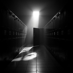 Free Light Through Darkness Image - Lockers, Light, Shadow | Download ...