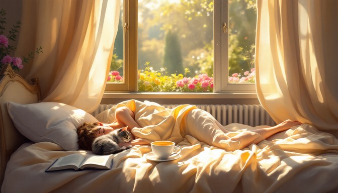 Free Sunlit Cat Nap Image - Cat, Windowsill, Sunlight | Download at ...