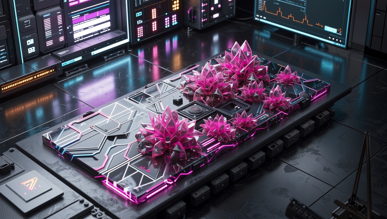 Free Magenta Digital Invasion Image - Magenta, Crystal, Technology ...