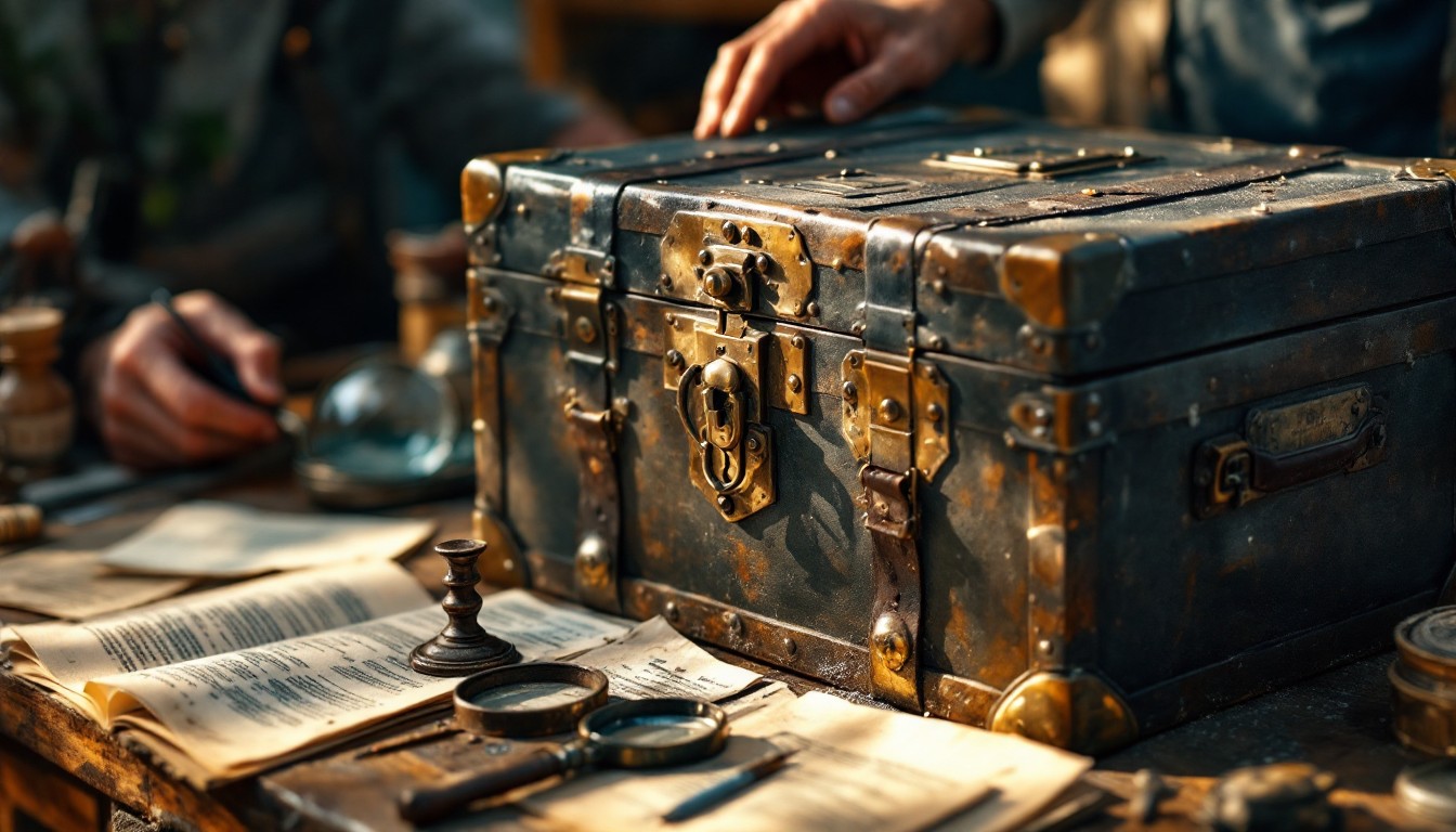 Free Weathered Brass Strongbox Photo - Strongbox, Antique, Brass ...