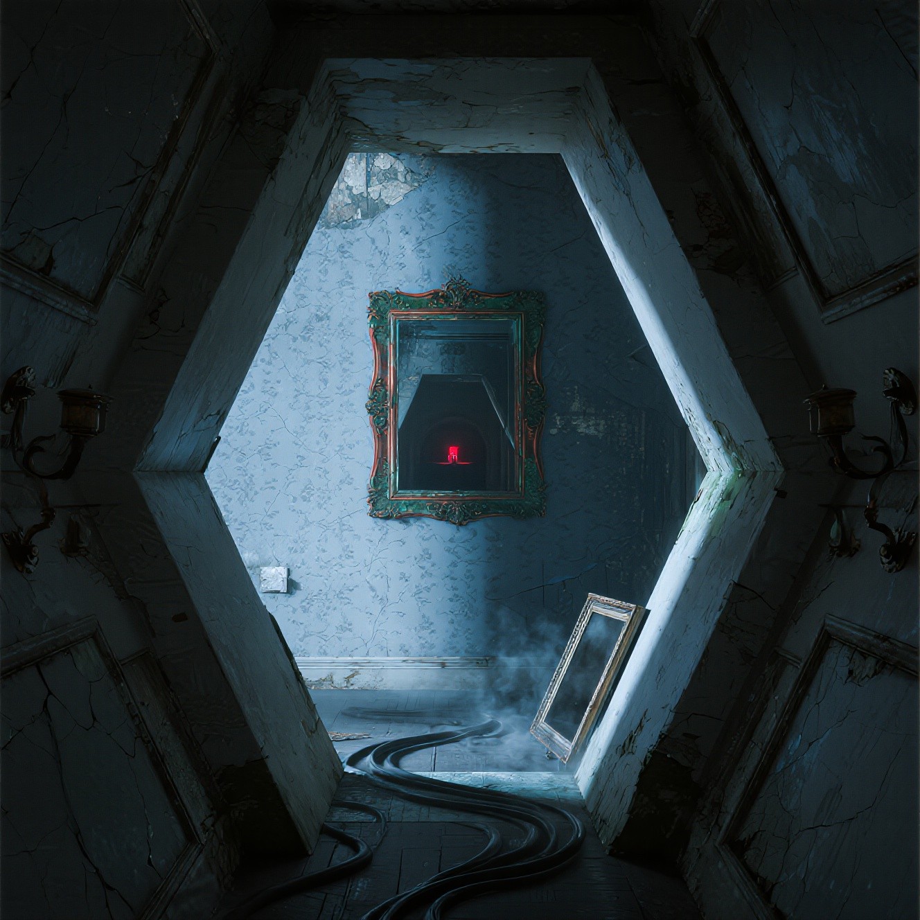 Secret Mirror. View Free Mirror's Red Secret Image - Hexagonal, Mirror, Victorian ...