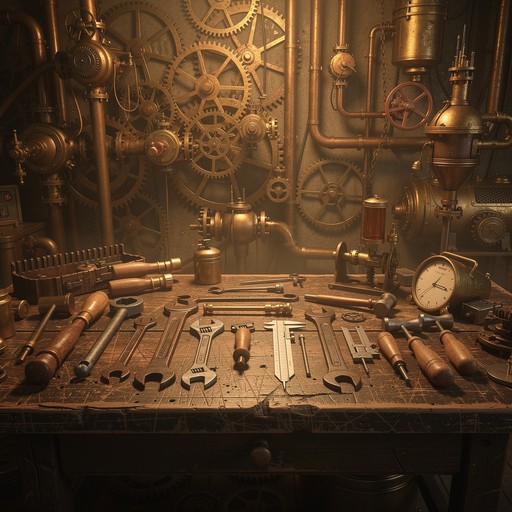 Free Steampunk Workshop Scene Image - Steampunk, Gears, Pipes ...