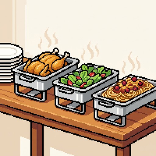 Free Pixel Buffet Spread Image - Pixel, Buffet, Food | Download at ...