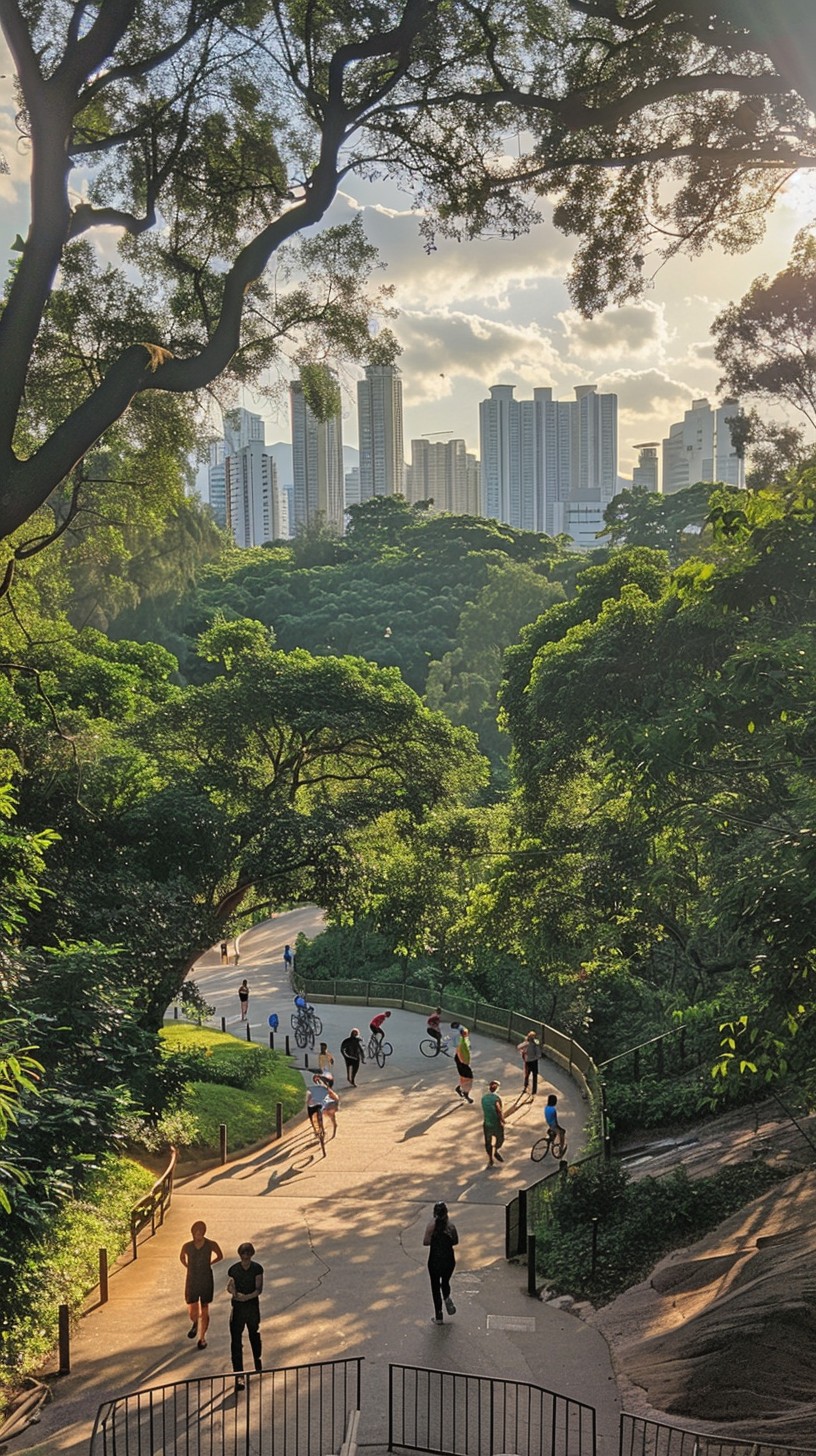 Free Urban Park View Image - Park, Urban, Trees | Download at StockCake