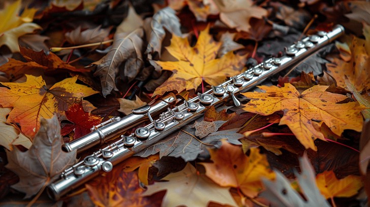 Custom Flute Instruments Leaves Free Autumn Flute Rest Image - Autumn, Flute, Leaves | Download at ...