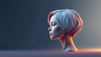Free Geometric Profile Portrait Image - Geometric, Minimal, Profile ...