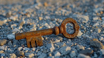 Free Rusty Key Abandoned Image - Rusty, Key, Gravel | Download at StockCake