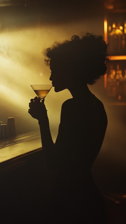 Free Elegant evening sip Image - Silhouette, Woman, Bar | Download at ...