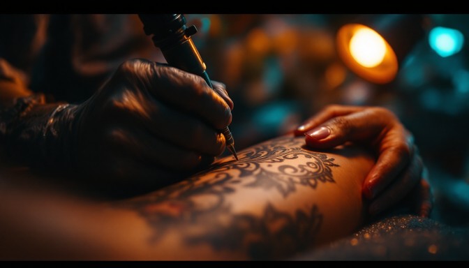 Skinand Ink Free Ink meets skin Image - Tattoo, Ink, Artist | Download at StockCake
