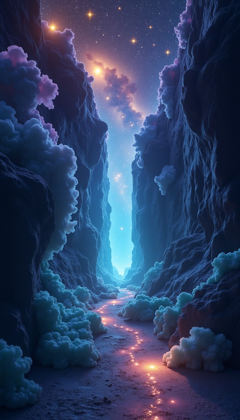 Celestial Ridge Free Celestial Corridor Journey Image - Cosmic, Stars, Nebula ...