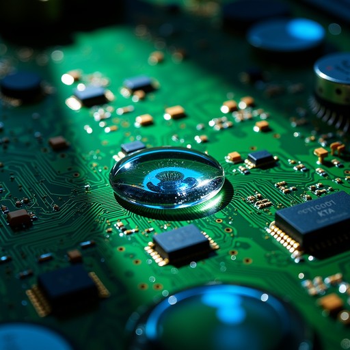 Free Droplet On Circuit Image - Circuitboard, Electronics, Droplet ...