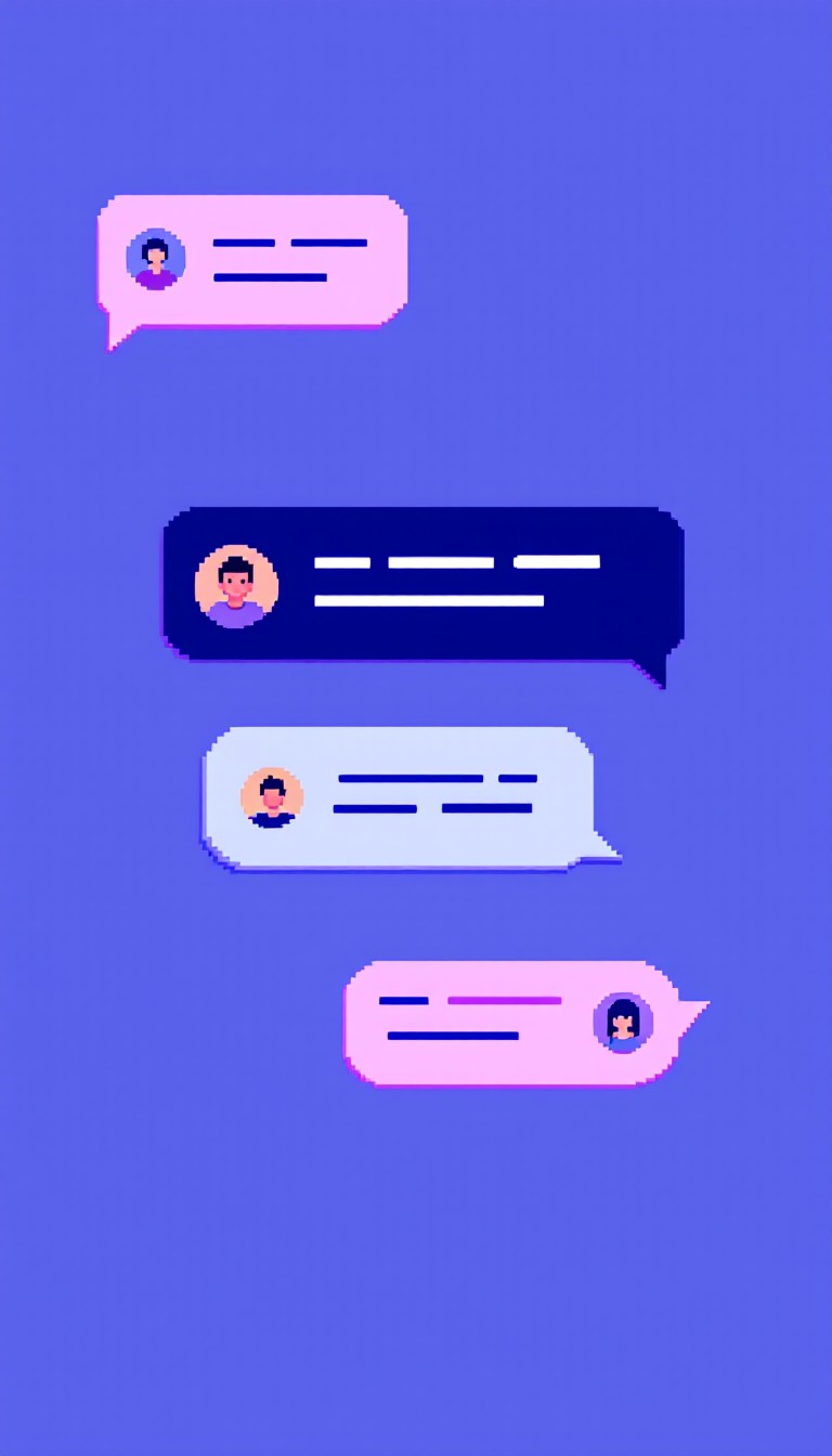 Free Digital Chat Bubbles Photo - Pixel, Chat, Interface | Download at ...