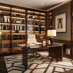 Free Elegant Study Room Image - Interior, Office, Luxury | Download at ...
