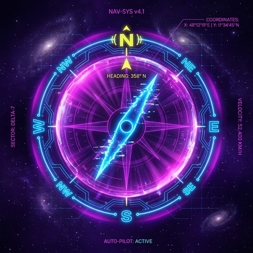 Free Neon Compass Floats Image - Compass, Holographic, Neon | Download ...