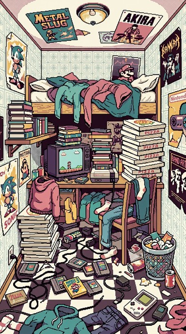 Free Messy Kitchen Chaos Image - Pixel, Retro, Kitchen | Download at ...