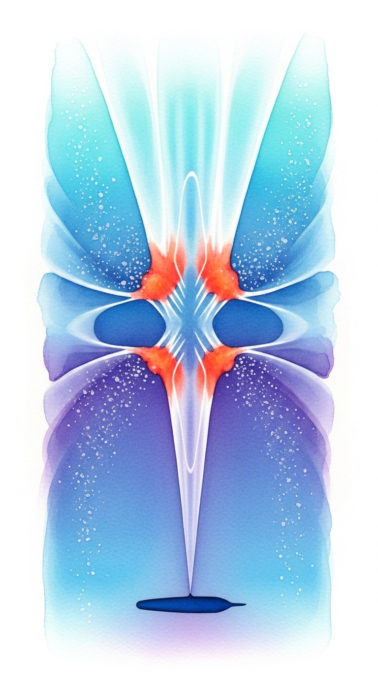 Free Aerodynamic Forces Visualized Photo Watercolor Abstract