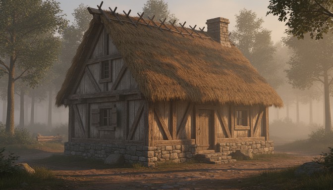 Rustic Medieval Images Free Rustic Thatched Cabin Image - Medieval, Cabin, Cottage | Download ...