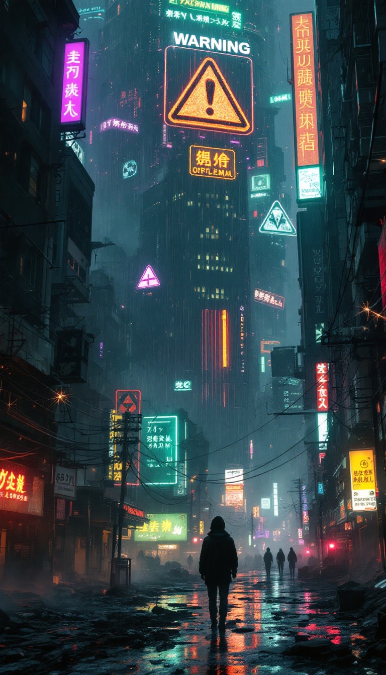 Free Neon Rain Falls Image - Cyberpunk, Neon, Dystopian | Download at ...