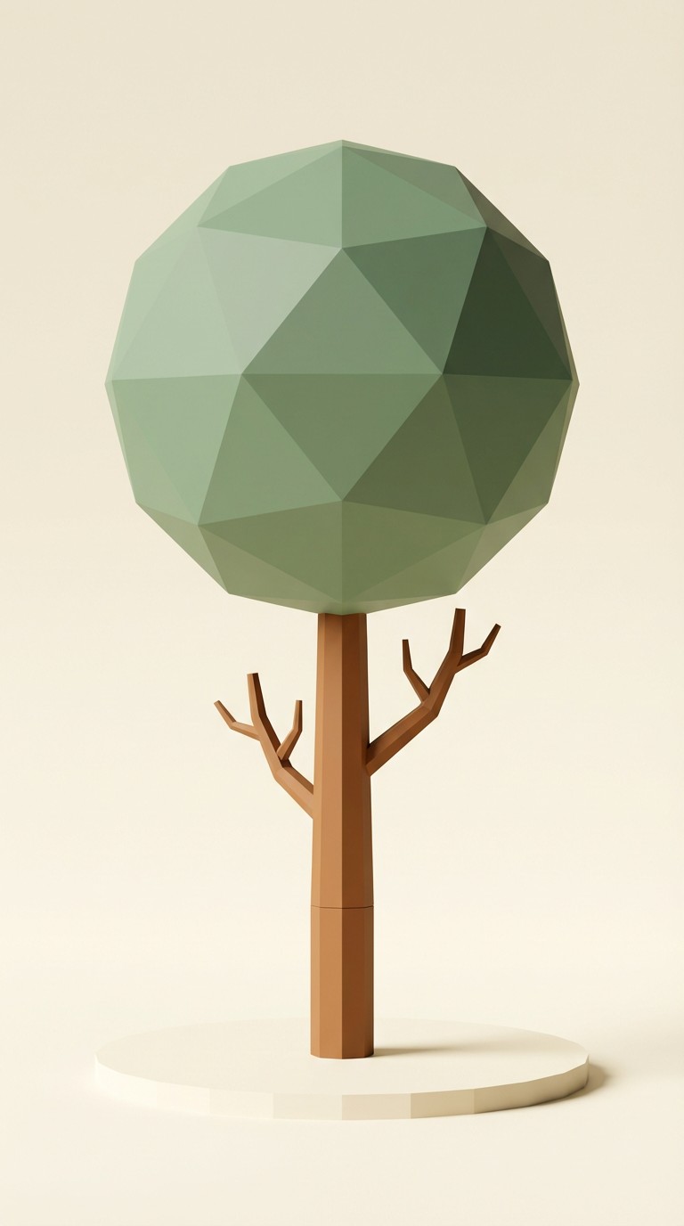 Free Geometric Tree Design Image - Tree, Geometric, Lowpoly | Download ...