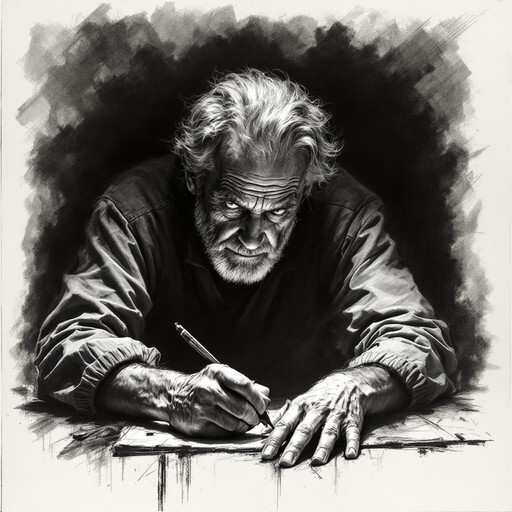 Wisdom Scetch Free Ancient Wisdom Flows Image - Storyteller, Charcoal, Sketch ...