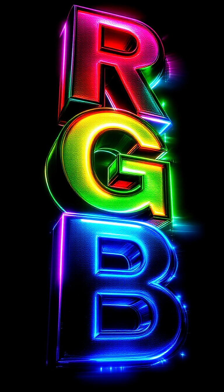 Rgb Writing Free RGB Typography Art Image - Rgb, Typography, Neon | Download at ...
